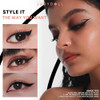 JUDYDOLL Intense Black Liquid Eyeliner Black Liquid Liner  Waterproof Smudge proof Long lasting Easy Glide and Ultra fine Brush Tip Skip free Lining Ideal for Cat Eyes and Wings Beginner Friendly