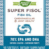 Nature's Way Super Fisol 70% EPA & DHA Enteric-Coated Fish Oil, No Fishy Burp-Back, 90 Count