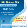 Nature's Way Fisol 50% EPA and DHA Enteric-Coated Fish Oil, No Fishy Burp-Back, 180 Softgels