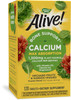 Natures Way Alive! Calcium Bone Support*, Max Absorption, Plant Source Calcium, 120 Tablets