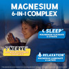 Vitalibre 6 in 1 Magnesium Complex for Women Men, 260mg Elemental Magnesium | Max Absorption | Chelated Magnesium Supplement for Bone, Relaxation & Nerves Support