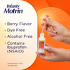 Motrin Infants' Ibuprofen, Fever Reducer, Dye and Alcohol Free, Concentrated Drops, Oral Suspension, Includes Clear Syringe with Markings for Dose Measuring, Berry Flavor