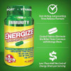 iSatori Energize Immunity Caffeine Pills All Day Energy - 90 Tablets | Vitamin A, B12, C, D, E, Antioxidants, Keto-Friendly, Daily Immune Support, Super Greens, No Jitters, Time-Released
