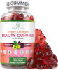 Purify Life Vegan Collagen Booster Gummies with Biotin Vitamins for Hair Skin and Nails Health Collagen Support Superfruit Complex with Resveratrol Vitamin A E C  Replace Capsules Pills