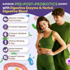 Totaria  Sugar Free 5 in 1 Probiotic Prebiotic Postbiotic Gummy 36 Strains Probiotics for Women Men with Digestive Enzymes Peppermint Complete Immune Gut and  Digestive Support Vegan