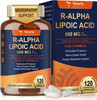 Totaria R Alpha Lipoic Acid 600mg  Stabilized ALA Supplement for Neuropathy Support Capsules  Nerve Health Nervous System and Antioxidant  Non GMO Gluten Free Vegan Safe