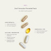 Perelel  Trimester Prenatal Pack Multivitamin with Magnesium Omega 3 Iron and Calcium Nutritional Support for Second Trimester Wellness Soy and Gluten Free Non GMO