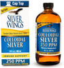 Natural Path Silver Wings Colloidal Silver Liquid - Enhanced Immune Support Supplement - 250ppm (1250mcg)  - Unflavored