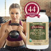 NutriBiotic Certified Organic Rice Protein, 3 Pound | Low Carbohydrate Vegan Protein Powder | Raw, Certified Kosher & Keto Friendly | Made Without Chemicals, GMOs & Gluten | Easy to Digest