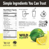 WILD SOCIETY - Clear Protein Powder + Electrolytes - 20g Clear Whey Protein Isolate Drink - Zero Sugar - 0g Lactose - Natural Ingredients - Travel Pack - 10x Singe Serves