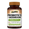 Vitalibre Probiotics+Mushroom with Lion's Mane Reishi Cordyceps, 10 Probiotic Strains, 1000mg Mushroom Extract Blend  60 Vegan Capsules