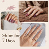 AZUREBEAUTY Nail Repair Glue for Broken Cracked Split Weak Nails Purple Quick Dry No UV Needed Easy Application Durable & Long Lasting Fast Glue False Nails