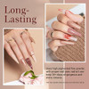 AZUREBEAUTY 4 Colors Dip Powder Nail Kit Starter Skin Nude Brown Glitter Dipping Powder Liquid Set