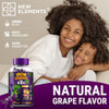 New Elements Iron Dinosaur Gummies for Kids with Vitamin C | Sugar-Free, Vegan, Gluten-Free & Non-GMO | Anemia Relief, Energy & Blood Health Support | Grape Flavor, Pectin-Based for Optimal Health