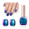AZUREBEAUTY Cat Eye Nail Polish Quick Dry Nude Glitter Toe Nail Polish Natural Shine Nail Lacquer Salon Quality for Women