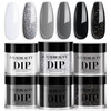 AzureBeauty 5 Pcs Dip Powder Liquid Set 15ml Large Capacity Dip Base Coat Top Coat Bond Activator Brush Saver