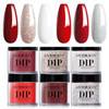 AzureBeauty 5 Pcs Dip Powder Liquid Set 15ml Large Capacity Dip Base Coat Top Coat Bond Activator Brush Saver