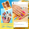 AZUREBEAUTY Summer Dip Powder Nail Kit Bright Multicolor Shades