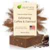 Aspen Kay Naturals Coffee & Oatmeal Exfoliating Soap, Natural & Organic Coffee Scrub. 4.5 oz | Handmade Cold Process Soap, with Organic Shea Butter & Pure Essential Oils. For Men & Women. For Soft, Smooth Feeling Skin