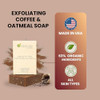 Aspen Kay Naturals Coffee & Oatmeal Exfoliating Soap, Natural & Organic Coffee Scrub. 4.5 oz | Handmade Cold Process Soap, with Organic Shea Butter & Pure Essential Oils. For Men & Women. For Soft, Smooth Feeling Skin