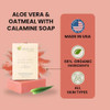 Aspen Kay Naturals Calamine Soap Bar with Organic Aloe Vera & Colloidal Oats. 4.5 oz | Handmade Cold Process Soap. Organic Ingredients - Gentle, Soothing Calamine Lotion Face & Body Wash Bar. Made in the USA.