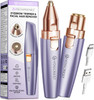 VG VOGCREST Eyebrow & Facial Trimmer: 2 in1 Rechargeable Facial Hair Removal & Eyebrow Shaver   Body Razor with Built in LED Light