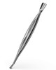 BEZOX Cuticle Pusher with Trimmer - Elegant Precision Cuticles Fork, Dual-Ended Stainless Steel Manicures and Pedicures Tool for Exquisite Nail Care - Silver