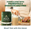 Ancient Nutrition Organic Multi Protein Plant Powder, Chocolate | 25g Protein, Hydrolyzed Pea Protein, Digestive Enzymes & Probiotics, Supports Muscle & Gut Health