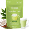 Blume Blue Lavender Superfood Latte Caffeine Free Organic Lavender Tea Powder and Chamomile to Aid Sleep Blue Spirulina Blue Butterfly Pea Flower Tea