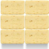 Dr Jacobs Naturals Triple Milled Loofah Exfoliating Castile Bar Soap Pack of 6  Free of Parabens Sulfates Synthetics  Gltuen and GMO