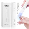 SAVILAND Hand Held U V Light for Nails Portable Flash Cure Lamp for Salon | Foldable stand, LCD screen, 20/60s timer, Rechargeable, for gel nails, Pink design for gel tip & rhinestone curing
