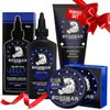 Bossman Essentials Beard Kit for Men, Set of 3 - Beard Oil Jelly, Fortifying Conditioner Cream, Beard Balm - Grooming Growth Care Accessories - Gift Set for Men