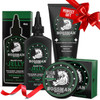 Bossman Essentials Beard Kit for Men, Set of 3 - Beard Oil Jelly, Fortifying Conditioner Cream, Beard Balm - Grooming Growth Care Accessories - Gift Set for Men