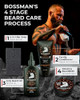 Bossman Big Boss Beard Care Kit for Men - Gifts for Dads, 7 Piece Beard Grooming Kit w/Jelly Beard Oil, Beard Conditioner, Beard Balm, MUDstache Wax, Bar Soap, Shower Brush, Oval Brush