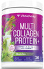 Vitauthority Multi Collagen Peptides Powder for Women  Hydrolyzed Collagen Powder for Women with Types I II III V & X plus Vitamin C and  Hyaluronic Acid for Beautiful Hair Skin and Nails
