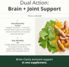 Ginko Biloba Capsules with Ginkgo Biloba 120mg & Organic Turmeric for Joint Support Focus and Brain Health – Gingo Biloba Supplement with Black Pepper (Bioperine) for Max Absorption – 60 Count