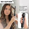 HerStyler Grande Ceramic Curling Iron Tapered Barrel 1 Inch Dual Voltage Curling Wand Negative Ion Technology Creates Long Lasting Curls