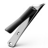 BEZOX Ingrown Toenail Clippers – Slant Blade Nail Clippers for Seniors, Fingernail Clippers for Ingrown Nails, Toe Nail Cutters for Men, and Women - Gray Black