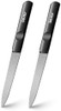 BEZOX Metal Nail File | 2PCS Double-Sided Precision Fingernail Files for Women, Stainless Steel Finger Nail Buffer