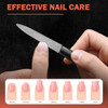 BEZOX Metal Nail File | 2PCS Double-Sided Precision Fingernail Files for Women, Stainless Steel Finger Nail Buffer