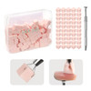 SAVILAND Nail Sponges for Ombre 100PCS with Grabbing Pen & Storage Box | High-Density Nail Art Sponge with Ergonomic Grabbing Pen, Delivers Streak-Free Seamless Aura & Ombre Nail Gradients