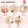 SAVILAND Nail Sponges for Ombre 100PCS with Grabbing Pen & Storage Box | High-Density Nail Art Sponge with Ergonomic Grabbing Pen, Delivers Streak-Free Seamless Aura & Ombre Nail Gradients