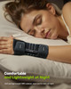 Rakiie Carpal Tunnel Wrist Brace, Ergonomic Night Support Brace with 3 Metal Splints for Arthritis & Tendonitis Relief, Breathable Hand Splint Stabilizer for Men Women (Right Hand, Gray, Medium)