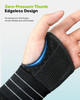 Rakiie Carpal Tunnel Wrist Brace, Ergonomic Night Support Brace with 3 Metal Splints for Arthritis & Tendonitis Relief, Breathable Hand Splint Stabilizer for Men Women (Right Hand, Gray, Medium)