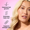 HUM Hair Strong Gummies Hair Growth Support  Folic Acid Fo-Ti Root Extract BiotinZinc andB12 Vegan Strawberry Gummies Women and Men