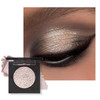 KYDA Single Glitter Eyeshadow, Pale Champagne Silver Eyeshadow, Lasting Blendable Shimmer Pearl Eyes Shadow, Sparkling Eyes Glitter, Soft Buildable Glossy Color, Wet Look Effect, Weaving Maid