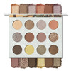 KYDA 12 Colors Tropical Coconuts Eyeshadow Palette, Summer Beach Neutral Brown Grey Pink Eyeshadow, Shimmer Pearl Glow Eye Shadow, Smooth Blendable Powder Eyes Shadow, Summer Eyes Makeup