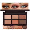 KYDA 12 Colors Tropical Coconuts Eyeshadow Palette, Summer Beach Neutral Brown Grey Pink Eyeshadow, Shimmer Pearl Glow Eye Shadow, Smooth Blendable Powder Eyes Shadow, Summer Eyes Makeup