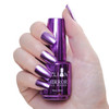 KYDA 18ml Silver Mirror Nail Polish, Bright Glossy Mirror Polish for Nails Art, Longlasting Shine Metallic Effect Nails Art, Gorgeous Reflective Manicure Nail Lacquers