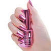KYDA 18ml Silver Mirror Nail Polish, Bright Glossy Mirror Polish for Nails Art, Longlasting Shine Metallic Effect Nails Art, Gorgeous Reflective Manicure Nail Lacquers